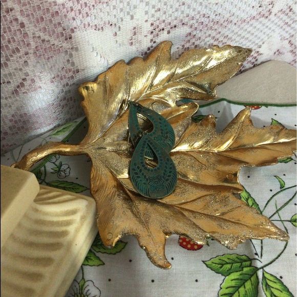 NWT Pierced Wire Fashion Earrings Dangle Bohemian Tear Drop Patina Metal - Picture 6 of 12